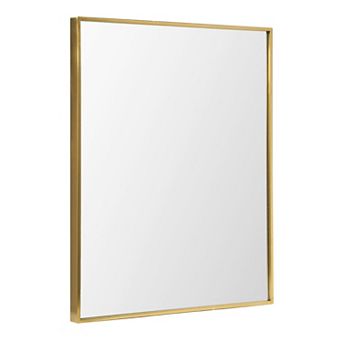 Head West Rectangular Bathroom Vanity Mirror with Gold Frame