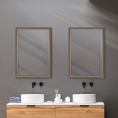Head West Oil-Rubbed Framed Wall Mirror