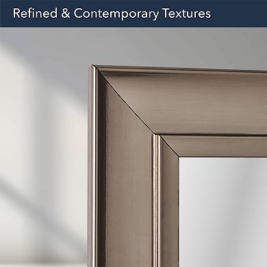 Head West Oil-Rubbed Bevel Framed Wall Mirror