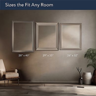 Head West Oil-Rubbed Bevel Framed Wall Mirror