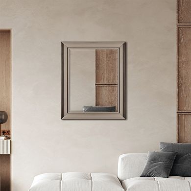 Head West Oil-Rubbed Bevel Framed Wall Mirror