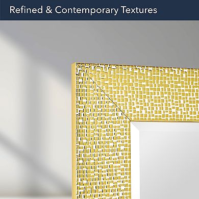 Head West Tile Textured Frame Vanity Accent Mirror