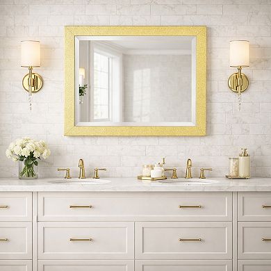 Head West Tile Textured Frame Vanity Accent Mirror