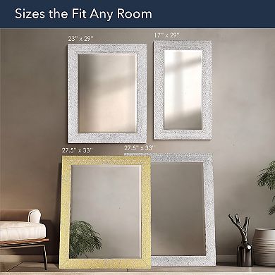 Head West Tile Textured Frame Vanity Accent Mirror