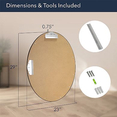 Head West Oval Framed Bathroom Mirror