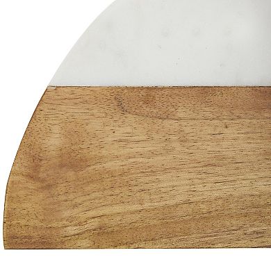 Stella & Eve Arched Decorative Bookends with Marble Tops Table Decor