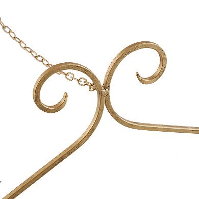 Stella & Eve Metal Large Adjustable 3-Tier Display Easel with Chain Support