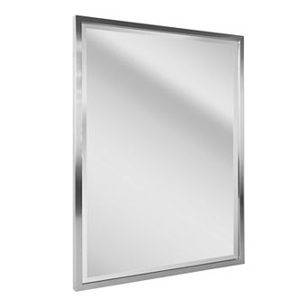 Head West Stainless Steel Framed Wall Mirror