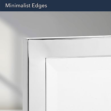 Head West Brushed Chrome Framed Wall Mirror