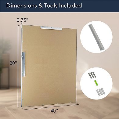 Head West Brushed Chrome Framed Wall Mirror