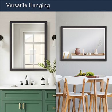 Head West Oil-Rubbed Steel Vanity Mirror