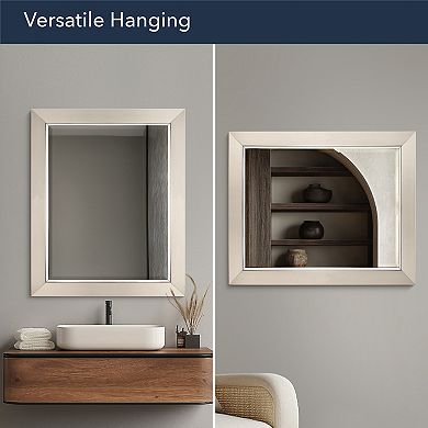 Head West Brushed Nickel Frame Vanity Mirror