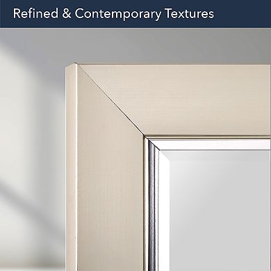 Head West Brushed Nickel Frame Vanity Mirror