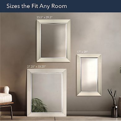Head West Brushed Nickel Frame Vanity Mirror