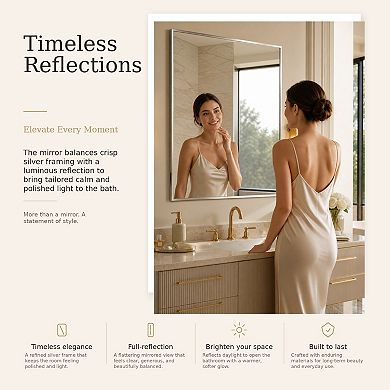 Head West Rectangular Bathroom Vanity Mirror