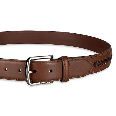 Men's Columbia Braided Lace Stripe Casual Belt