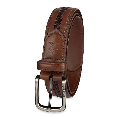 Men's Columbia Braided Lace Stripe Casual Belt