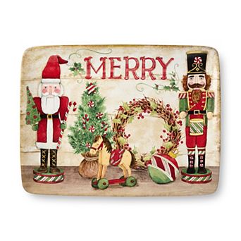 Certified International Nutcracker Parade Rectangular Platter