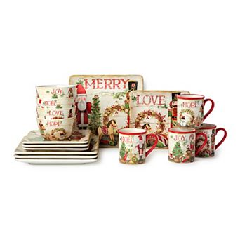Certified International Nutcracker Parade 16 pc Dinnerware Set