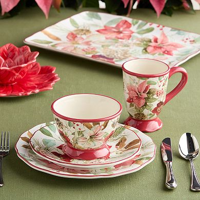Certified International Winter Blooms 16-pc. Dinnerware Set