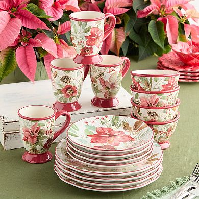Certified International Winter Blooms 16-pc. Dinnerware Set