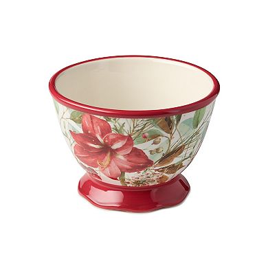 Certified International Winter Blooms Set of 4 Ice Cream Bowls