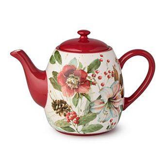 Certified International Winter Blooms 36-oz. Teapot