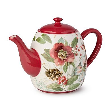 Certified International Winter Blooms 36-oz. Teapot
