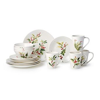 Certified International Holly And Vines 16 pc Dinnerware Set