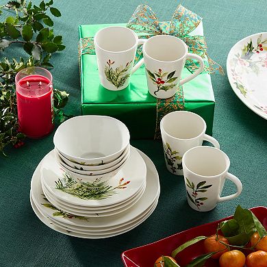 Certified International Holly And Vines 16-pc. Dinnerware Set