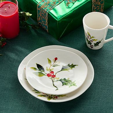 Certified International 4-pc. 9-Inch Holly & Vines Dessert Plate Set