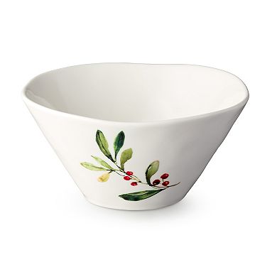 Certified International 4-pc. Holly And Vines Ice Cream Bowl Set