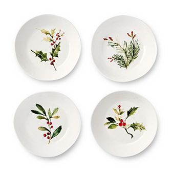 Certified International 4 pc Holly & Vines Dinner Bowl Set