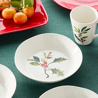 Certified International 4-pc. Holly & Vines Dinner Bowl Set