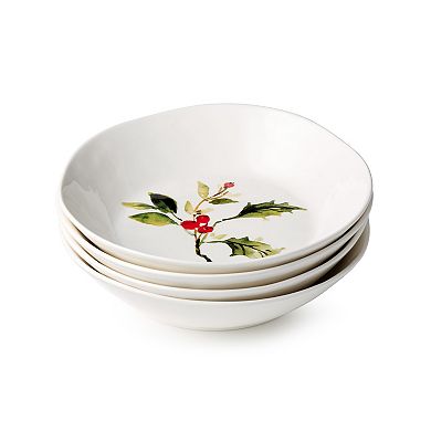 Certified International 4-pc. Holly & Vines Dinner Bowl Set