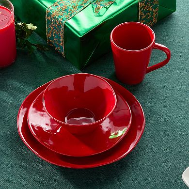 Certified International 16-pc. Berry Red Christmas Dinnerware Set