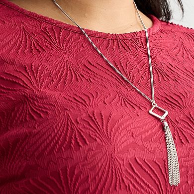 Plus Size Apt. 9® Dolman Sleeve Tie Front Top