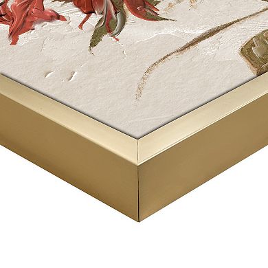 Masterpiece Ruby Botanical I & II Framed Canvas Wall Art 2-pc. Set