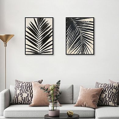 Masterpiece Tropic Palms II & III Framed Canvas Wall Art 2-pc. Set