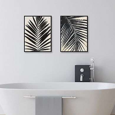 Masterpiece Tropic Palms II & III Framed Canvas Wall Art 2-pc. Set