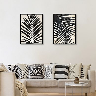 Masterpiece Tropic Palms II & III Framed Canvas Wall Art 2-pc. Set