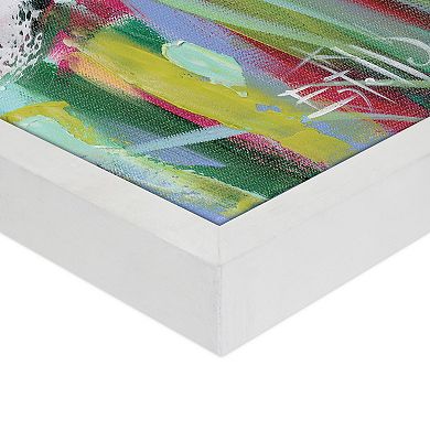 Masterpiece Great White Egret Framed Canvas Wall Art