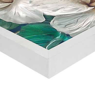 Masterpiece Island Garden Floral Framed Canvas Wall Art