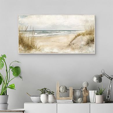 Masterpiece Sandy Dunes Panel Framed Canvas Wall Art