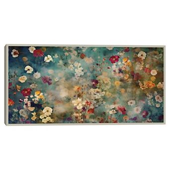 Masterpiece Wildflower Rush Floral Framed Canvas Wall Art