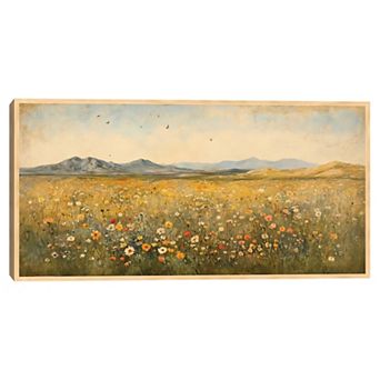 Masterpiece Vintage Wildflower Framed Canvas Wall Art