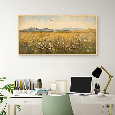 Masterpiece Vintage Wildflower Framed Canvas Wall Art