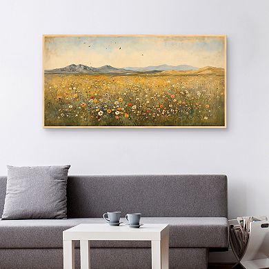 Masterpiece Vintage Wildflower Framed Canvas Wall Art