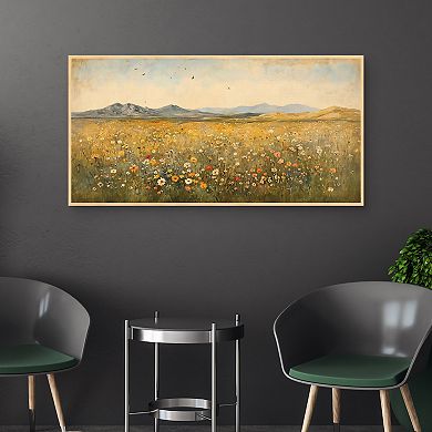 Masterpiece Vintage Wildflower Framed Canvas Wall Art