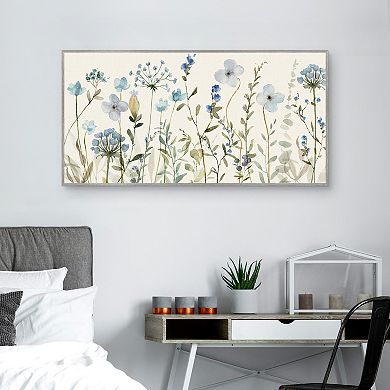 Masterpiece Fall Sketch Floral Framed Canvas Wall Art